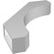 Ekena Millwork 4-in. W x 22-in. D x 30-in. H Legacy Architectural Grade PVC Knee Brace BRCP04X22X30LEC - alternate 4